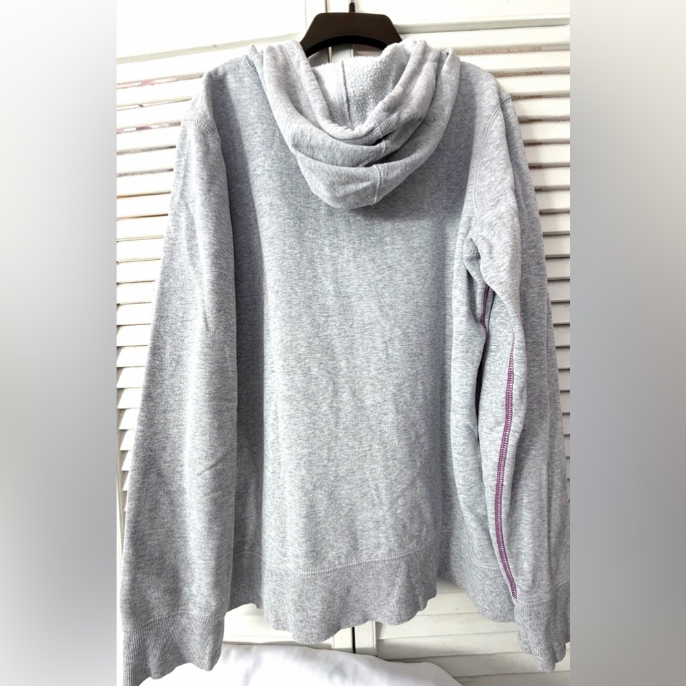LIFE IS GOOD “Do What you Love”patch Heather Gray Zip-Up Hoodie Jacket w pockets - Picture 10 of 12